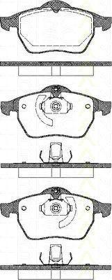 TRISCAN 8110 24002 комплект тормозных колодок, дисковый тормоз на OPEL VECTRA B (36_)