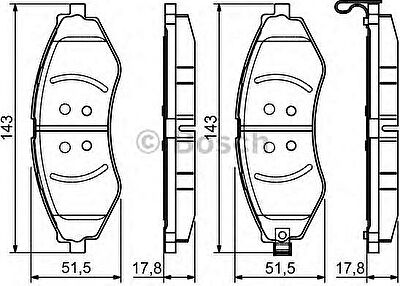 TRISCAN 8110 24004 комплект тормозных колодок, дисковый тормоз на OPEL VECTRA B универсал (31_)