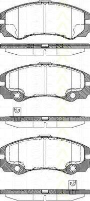TRISCAN 8110 24016 комплект тормозных колодок, дисковый тормоз на OPEL FRONTERA B (6B_)