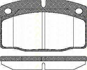 TRISCAN 8110 24234 комплект тормозных колодок, дисковый тормоз на OPEL OMEGA A (16_, 17_, 19_)