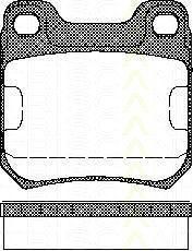 TRISCAN 8110 24866 комплект тормозных колодок, дисковый тормоз на OPEL OMEGA A (16_, 17_, 19_)