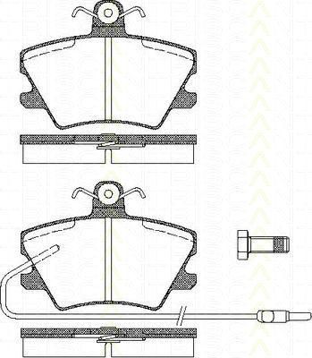 TRISCAN 8110 25002 комплект тормозных колодок, дисковый тормоз на RENAULT SUPER 5 (B/C40_)