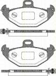 TRISCAN 8110 25007 комплект тормозных колодок, дисковый тормоз на RENAULT LAGUNA I (B56_, 556_)