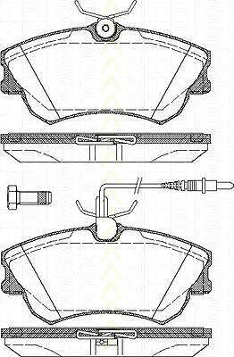 TRISCAN 8110 25008 комплект тормозных колодок, дисковый тормоз на RENAULT ESPACE III (JE0_)