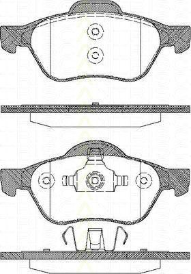 TRISCAN 8110 25013 комплект тормозных колодок, дисковый тормоз на RENAULT LAGUNA III (BT0/1)