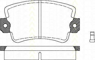 TRISCAN 8110 25053 комплект тормозных колодок, дисковый тормоз на RENAULT 20 (127_)