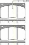 TRISCAN 8110 25854 комплект тормозных колодок, дисковый тормоз на RENAULT MASTER I фургон (T__)