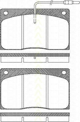 TRISCAN 8110 25854 комплект тормозных колодок, дисковый тормоз на RENAULT MASTER I фургон (T__)