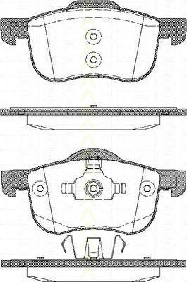 TRISCAN 8110 27003 комплект тормозных колодок, дисковый тормоз на VOLVO S80 I (TS, XY)