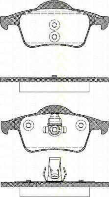 TRISCAN 8110 27004 комплект тормозных колодок, дисковый тормоз на VOLVO S80 I (TS, XY)