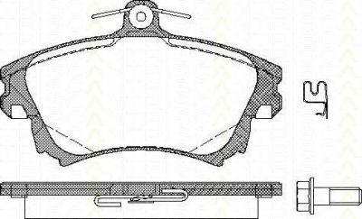 TRISCAN 8110 27005 комплект тормозных колодок, дисковый тормоз на VOLVO V40 универсал (VW)