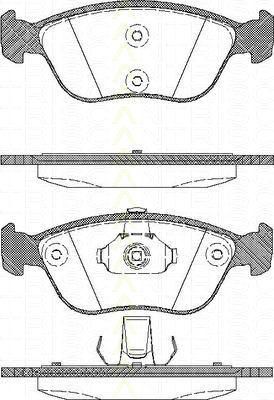 TRISCAN 8110 27009 комплект тормозных колодок, дисковый тормоз на VOLVO S70 (LS)