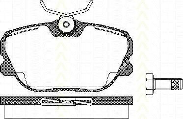 TRISCAN 8110 27894 комплект тормозных колодок, дисковый тормоз на VOLVO 480 E