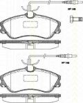 TRISCAN 8110 28008 комплект тормозных колодок, дисковый тормоз на PEUGEOT PARTNER фургон (5)