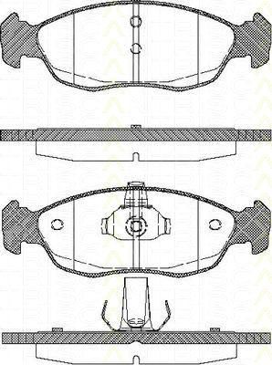 TRISCAN 8110 28009 комплект тормозных колодок, дисковый тормоз на PEUGEOT 306 (7B, N3, N5)