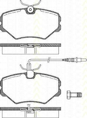 TRISCAN 8110 28011 комплект тормозных колодок, дисковый тормоз на PEUGEOT 405 II (4B)