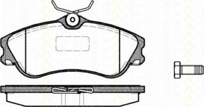 TRISCAN 8110 28021 комплект тормозных колодок, дисковый тормоз на PEUGEOT PARTNER фургон (5)