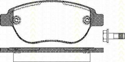 TRISCAN 8110 28022 комплект тормозных колодок, дисковый тормоз на FIAT DOBLO Cargo (223)