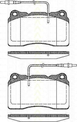 TRISCAN 8110 28032 комплект тормозных колодок, дисковый тормоз на PEUGEOT 607 (9D, 9U)