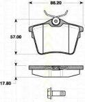 TRISCAN 8110 28036 комплект тормозных колодок, дисковый тормоз на PEUGEOT 407 (6D_)