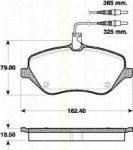 TRISCAN 8110 28037 комплект тормозных колодок, дисковый тормоз на PEUGEOT 407 SW (6E_)