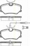 TRISCAN 8110 28876 комплект тормозных колодок, дисковый тормоз на PEUGEOT 405 II Break (4E)