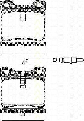 TRISCAN 8110 28941 комплект тормозных колодок, дисковый тормоз на PEUGEOT 605 (6B)