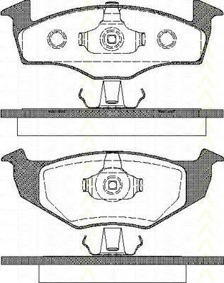 TRISCAN 8110 29004 комплект тормозных колодок, дисковый тормоз на SEAT IBIZA II (6K1)