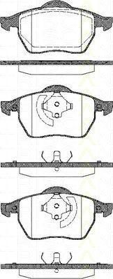 TRISCAN 8110 29005 комплект тормозных колодок, дисковый тормоз на SKODA OCTAVIA (1U2)