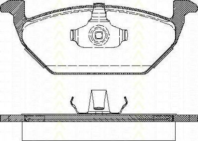 TRISCAN 8110 29008 комплект тормозных колодок, дисковый тормоз на SKODA ROOMSTER (5J)