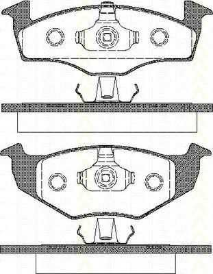 TRISCAN 8110 29009 комплект тормозных колодок, дисковый тормоз на VW POLO Variant (6KV5)