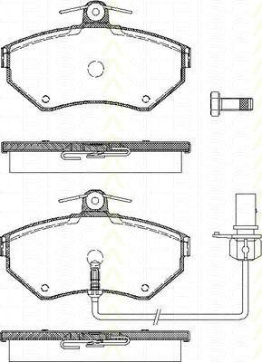 TRISCAN 8110 29030 комплект тормозных колодок, дисковый тормоз на AUDI A4 кабрио (8H7, B6, 8HE, B7)