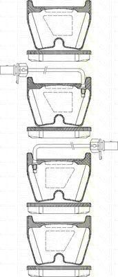 TRISCAN 8110 29042 комплект тормозных колодок, дисковый тормоз на VW PHAETON (3D_)