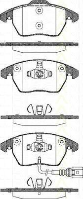 TRISCAN 8110 29051 комплект тормозных колодок, дисковый тормоз на AUDI A1 (8X1, 8XK, 8XF)