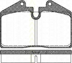 TRISCAN 8110 29156 комплект тормозных колодок, дисковый тормоз на FERRARI F355 BERLINETTA