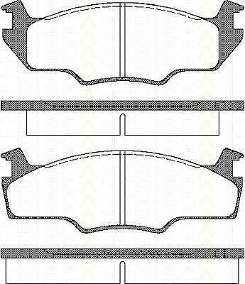 TRISCAN 8110 29237 комплект тормозных колодок, дисковый тормоз на VW PASSAT Variant (3A5, 35I)