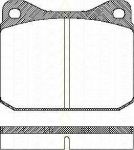TRISCAN 8110 29788 комплект тормозных колодок, дисковый тормоз на VW LT 28-35 I автобус (281-363)