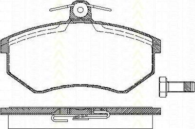 TRISCAN 8110 29934 комплект тормозных колодок, дисковый тормоз на AUDI 80 (81, 85, B2)