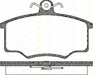 TRISCAN 8110 29945 комплект тормозных колодок, дисковый тормоз на AUDI 80 (81, 85, B2)