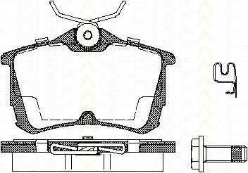 TRISCAN 8110 40006 комплект тормозных колодок, дисковый тормоз на HONDA ACCORD VII Tourer (CM)