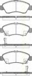 TRISCAN 8110 40169 комплект тормозных колодок, дисковый тормоз на HONDA CIVIC VI купе (EJ, EM1)