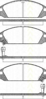 TRISCAN 8110 40853 комплект тормозных колодок, дисковый тормоз на HONDA ACCORD III (CA)