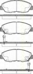 TRISCAN 8110 40972 комплект тормозных колодок, дисковый тормоз на HONDA ACCORD IV (CB)