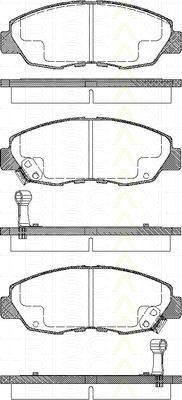 TRISCAN 8110 40972 комплект тормозных колодок, дисковый тормоз на HONDA ACCORD IV (CB)