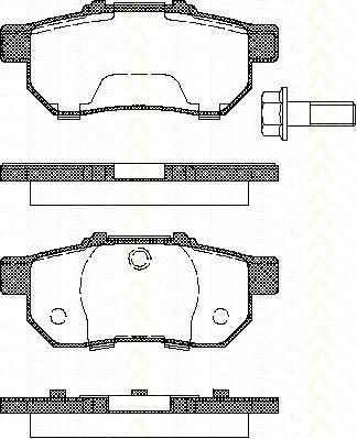 TRISCAN 8110 40978 комплект тормозных колодок, дисковый тормоз на ACURA INTEGRA купе