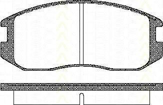 TRISCAN 8110 42001 комплект тормозных колодок, дисковый тормоз на MITSUBISHI LANCER IV (C6_A, C7_A)