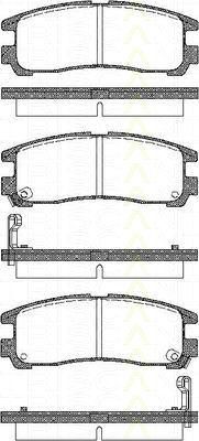 TRISCAN 8110 42006 комплект тормозных колодок, дисковый тормоз на HYUNDAI SANTAMO