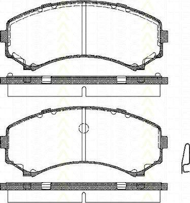 TRISCAN 8110 42017 комплект тормозных колодок, дисковый тормоз на MAZDA E-SERIE автобус (SR1)