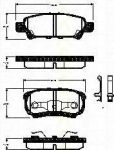 TRISCAN 8110 42024 комплект тормозных колодок, дисковый тормоз на MITSUBISHI LANCER седан (CY/Z_A)