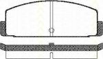 TRISCAN 8110 42908 комплект тормозных колодок, дисковый тормоз на MITSUBISHI GALANT II Station Wagon (A16_V)
